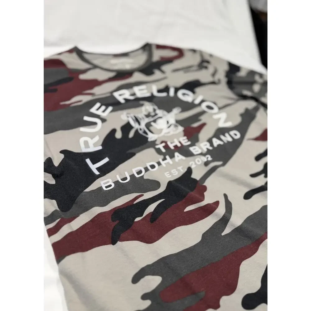 True Religion The Buddha Company Camo World Tour Buddha T Shirt Size Small
